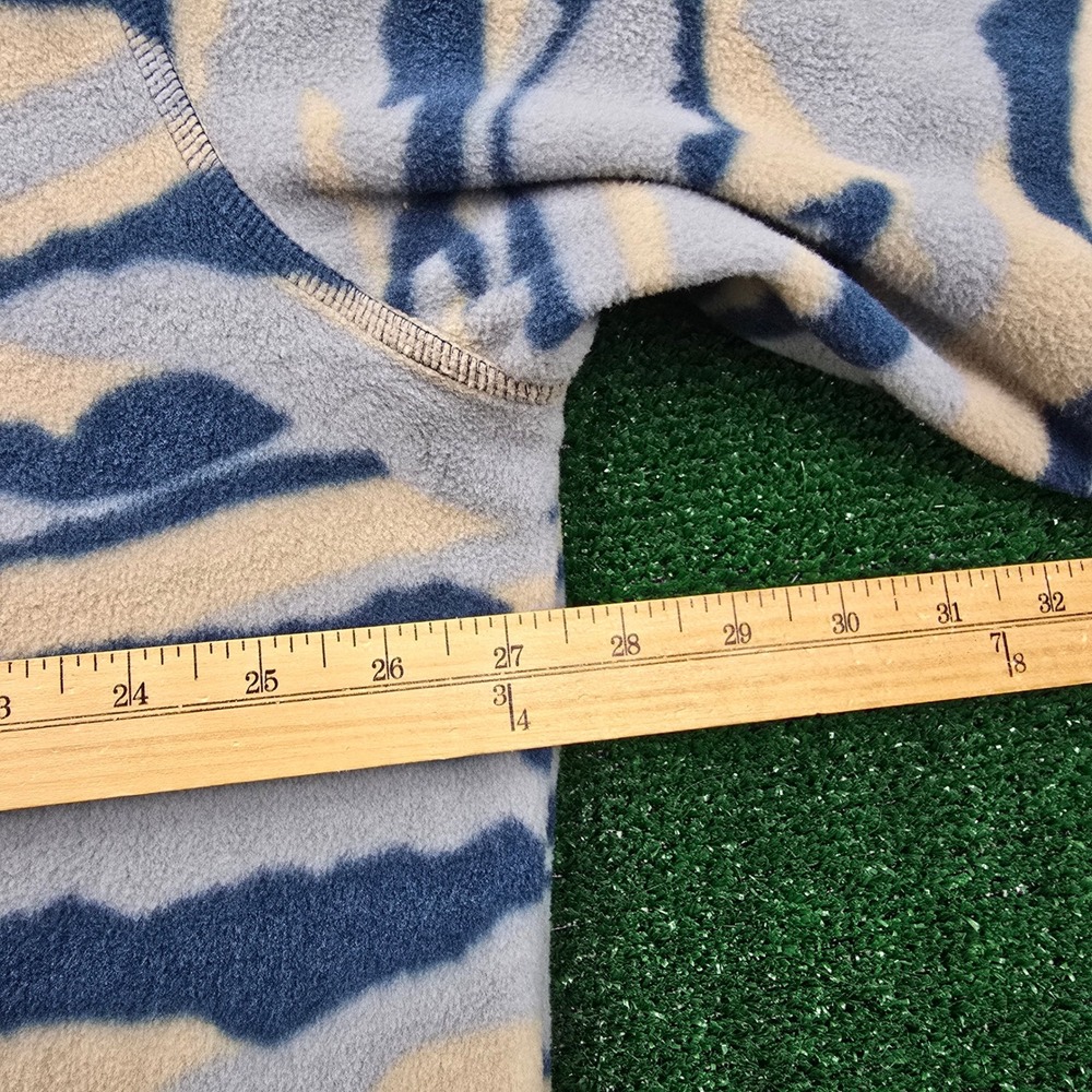 Adidas Sweatshirt Mens XL Blue Mountain Camo Textured Pullover Golf Fleece - Picture 4 of 8